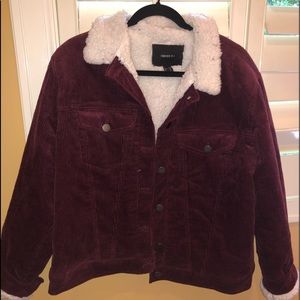 Forever 21 Corduroy Fuzzy Jacket